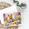 Caroline's Treasures DAC6861GCA7P Decorating Easter Norwich Terrier Greeting Cards Pack