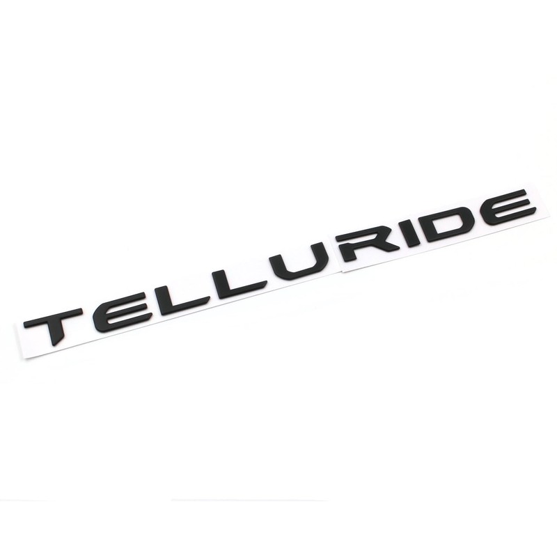 Xpipnns Matte Black Telluride Rear Tailgate Emblem Letter Fit 2022-2024