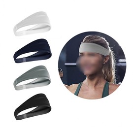 Sweat-Absorbent Sports Headband Bandana Unisex Navy (FL) 4ea