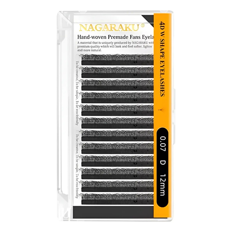 Extensiónes De Pestañas Nagaraku W 4d Por Medida Individual