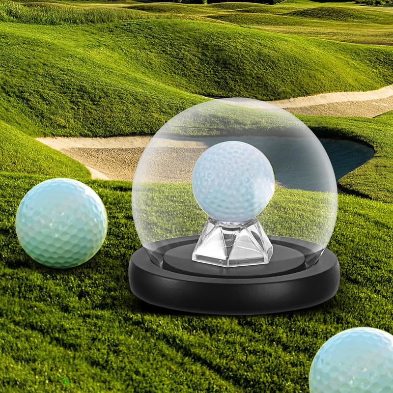 TOLIDA Golf Ball Display Case, Dustproof Golf Ball Racks with
