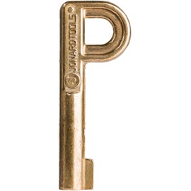 Jonard Tools, TTK-225, P Key, for Self Lock Pedestal Lock, Brass, Gold, 1 Count (Pack of 1)