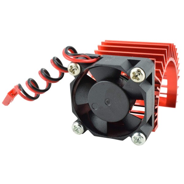 Apex RC Products 540/550 Aluminum Heat Sink W/ 30mm Fan - 3 Colors to Choose from (Red)