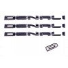 GMC OVERLAY 4PC Gloss Black DENALI Sierra Emblem 2019+ GMC