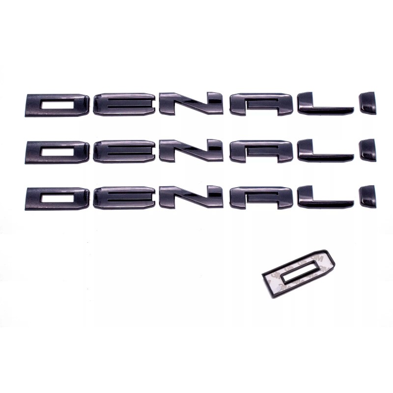 GMC OVERLAY 4PC Gloss Black DENALI Sierra Emblem 2019+ GMC
