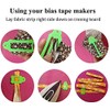 LNKA Bias Tape Maker 10pcs Multi-Sizes Folding Fabric and Biasing