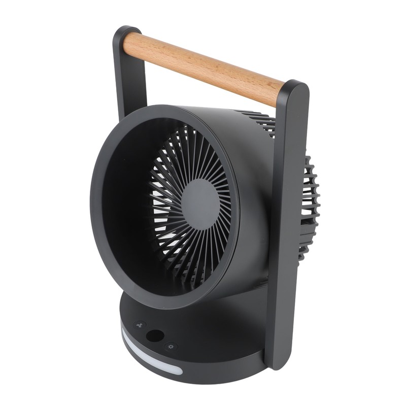 USB Desk Fan with Night Light 5 Speeds Quiet Portable