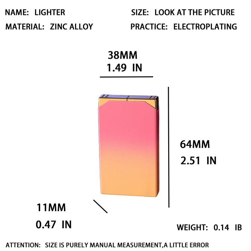 Butane Torch Lighter - Dual Flame, Jet Torch, Windproof, Refillable,