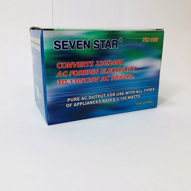Seven Star 6-PK 20/240 To 110/120 Volt ITALY & EU