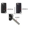 2 Button Car Key Shell Compatible with Citroe-n C2 C3