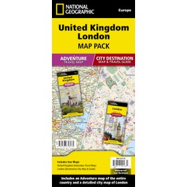 United Kingdom, London [Map Pack Bundle] (National Geographic Adventure Map)