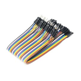 UMTMedia® 40 pcs 10cm Dupont Cables Male to Female Jumper Breadboard Wire GPIO Ribbon For Arduino PI