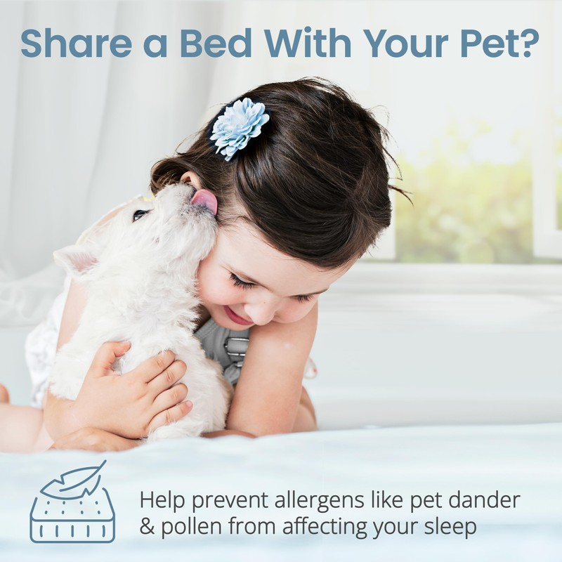 SafeRest Waterproof Twin Size Mattress Protector - Fitted with Stretchable