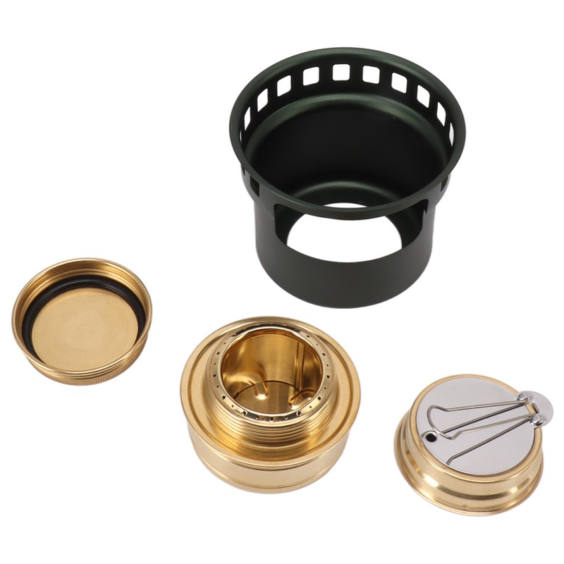 Spirit Burner Copper Windproof Portable Aluminium Alloy Alcohol Backpacking Stove