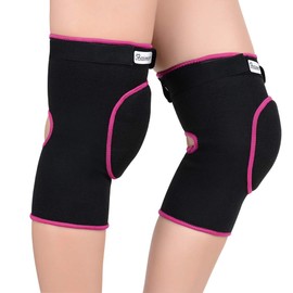 Knee Pads Dance Knee Pads Thick Sponge Collision Prevention Elastic Non-Slip Sport Protector for Children and Adults, pink
