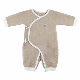 Cuite Pumpkin Baby Jumpsuit Spring,100% Cotton Onesie Baby Outfit,Knit Design Baby Unisex Bodysuit, No Zipper Baby Romper for Boys and Girls,Footless Baby Pajamas 3-6 Months（66cm,camel)