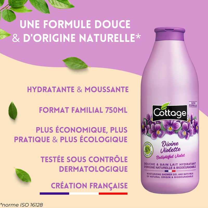 Cottage - Shower Bath and Moisturising Milk - Divine Purple