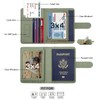 Melsbrinna Rfid Passport Holder for Travel women/Men, Cute Passport Wallet