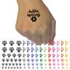 Hello Spring Temporary Tattoo Water Resistant Fake Body Art Set