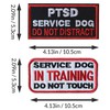 J.CARP 2 Pieces PTSD Service Dog Do Not Distract Patch,