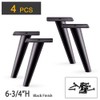 AKB Hardware 6-3/4"H Slant Furniture Metal Legs - Set of