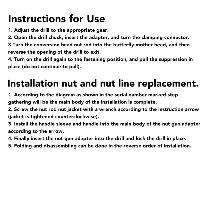 Rivet Nut Drill Adapter Clutched Metal Manual and Electric Rivet