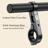 BRCOVAN Carbon Fiber Handlebar Extender Extensions with Alumiunm Alloy Clamp