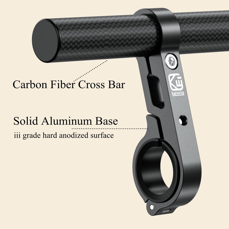 BRCOVAN Carbon Fiber Handlebar Extender Extensions with Alumiunm Alloy Clamp