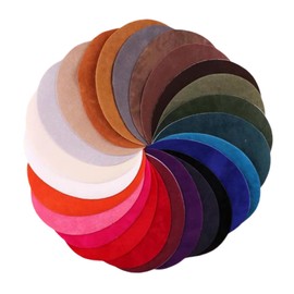 Gadpiparty 25Pcs Suede Fabric Patches Kit Oval Clothing Repair Patches for Sweaters Jackets Jeans and DIY Applique Accessories for Elbow Reinforcement and Decoration