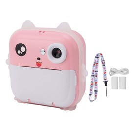 Children Digital Print Camera 24MP 5V 1080P 720P 2.4in Display USB Kids Instant Print Camera for Girls Boys Toddler Pink