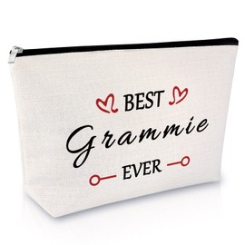 Sfodiary Grandma Gifts Grammy Makeup Bag for Women Mother's Day Gifts Birthday Gift for Best Grammy Ever Cosmetic Bag Thank You Gift for Grandmother Nana from Granddaughter Travel Toiletry Pouch