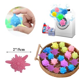 Tumble Dryer Balls, Reusable Laundry Balls for Washing Machine, Eco-Friendly, Detangling Balls for Washing Machines, Anti-Static Washing Machine Balls, Reduce Static Cling and