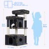 Heybly 34.6" Cat Tree Anti-Tipping Floor Cat Condo for Kittens,