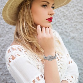 Oidea Silver Iced Out Bangle Bracelet: Religious Cross Bracelet Full Rhinestones Diamond Cuban Link Bracelet for Stress Relief Womens Mens Bracelet Jewelry Gifts