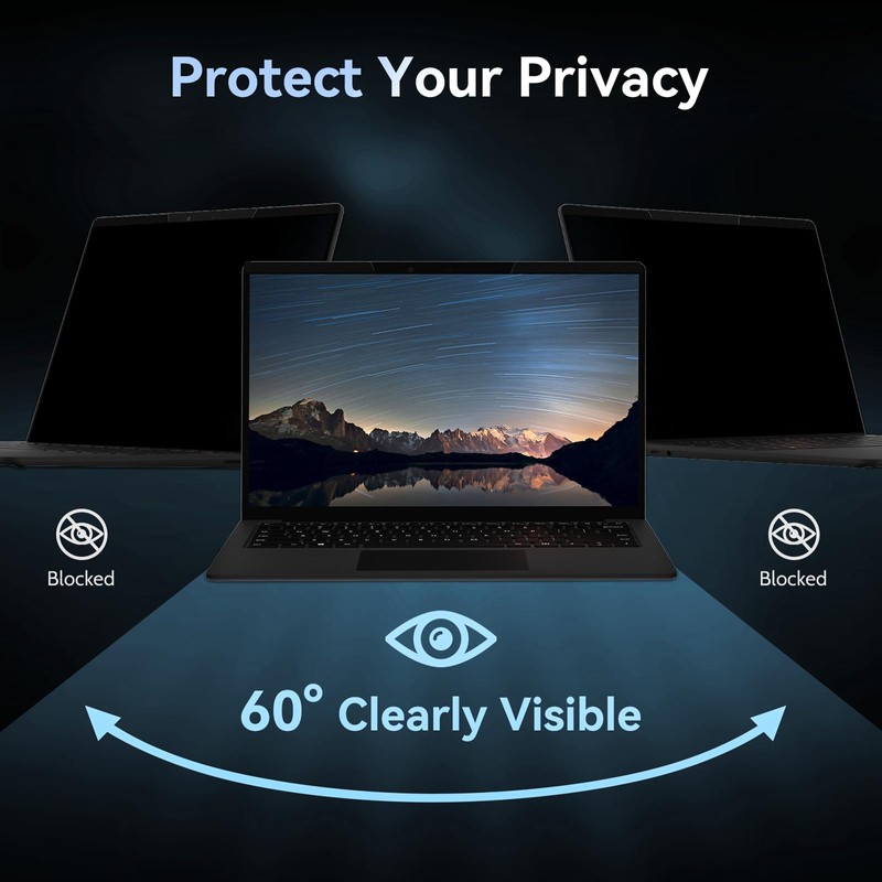 Mamol Magnetic Laptop Privacy Screen 13.3 & 13.4 inch ,16:10