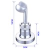 HIMREYLD Shower Head Holder Bracket Copper, Chrome Plated 360 Degrees