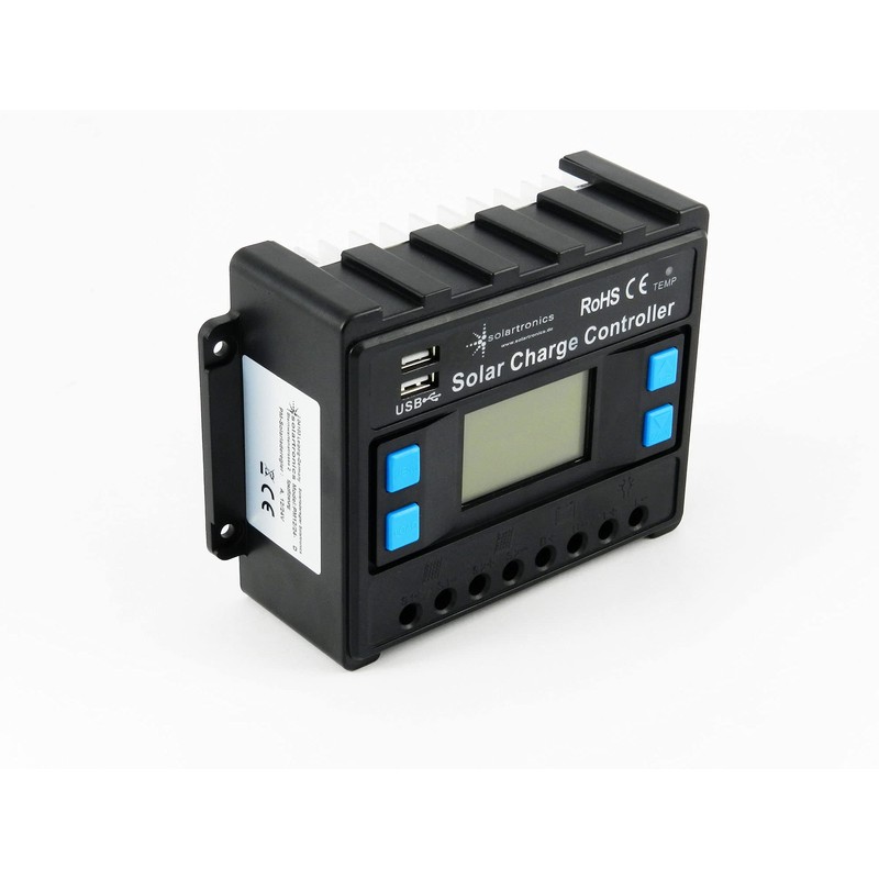 solartronics Charge Controller 12V/24V Blue 20A 30A 40A 50A 60A