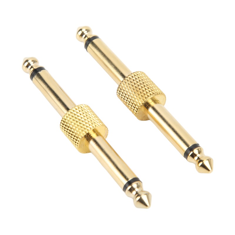 2PCS 6.35mm Effect Adapter Connector Noise Reduction Guitar Pedal Coulper