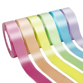 PURREITTI 150 Yards Macaron Satin Ribbon 1-1/2 Inch 6 Rolls Assortment Ribbons for Crafts Gift Wrapping Flower Bouquet Wedding Invitations Birthday Party Festival Decoration Hair Bows