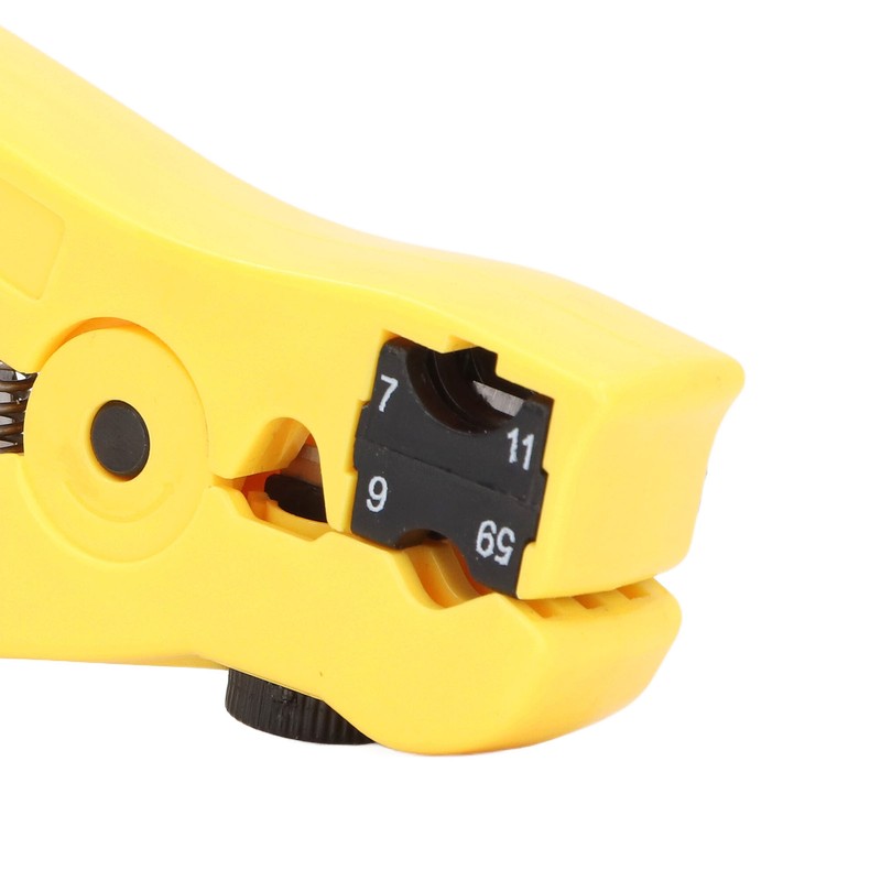 Coax Crimper Tool Kit Adjustable Coaxial Cable Crimper Stripper with