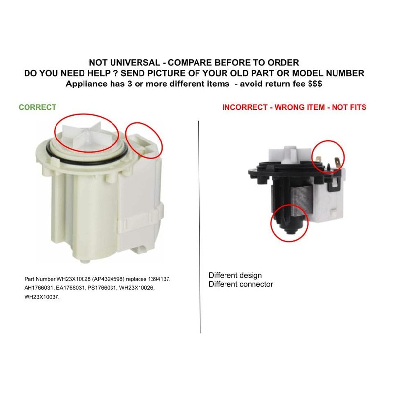 GLOB PRO SOLUTIONS DP040-018 compatible with GE LW Washer Water