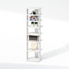 Furinno Turn-N-Tube Corner Shelf, 8-Tier Display Rack, Vertical Corner Storage