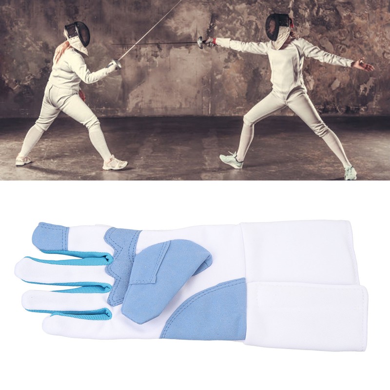 Fencing Glove Right Hand Anti Slip Knitted Fabric Comfortable Fit