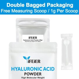 Ácido Hialurônico Em Pó Ifeier De Alto Peso Molecular 60g