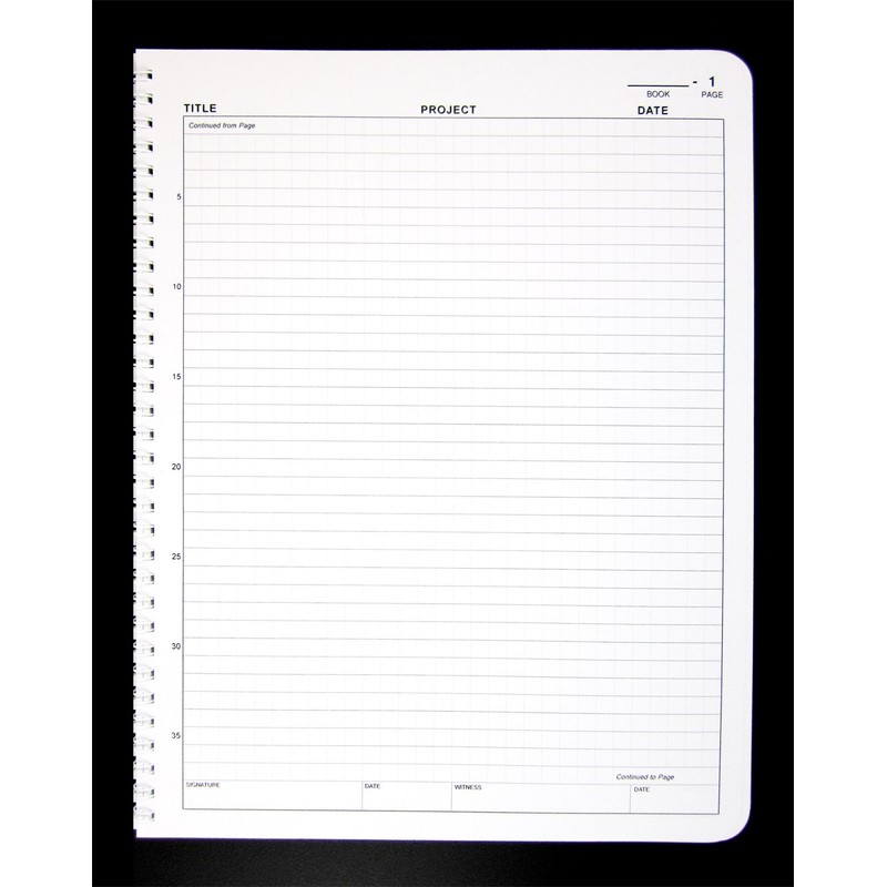 BookFactory Student Lab Notebook (Scientific Grid Format) - Standard No