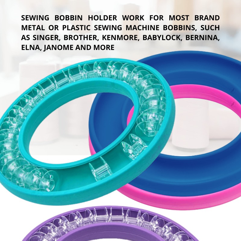 4 Pack Round Bobbin Holder Bobbin Organizer Bubbin Organizer Keeper