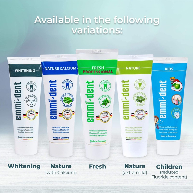 Emmi-dent Ultrasonic Toothpaste with Nano-Bubbles (Nature Extra Mild with no