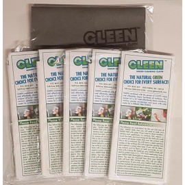 gleen 5 Cloth Pack w/1 Stainless Steel Cloth