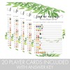DISTINCTIVS Greenery Baby Shower Emoji Game - 20 Count