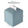 Tissue Box Cover, Jeethemy Square PU Leather Tissue Box Holder,